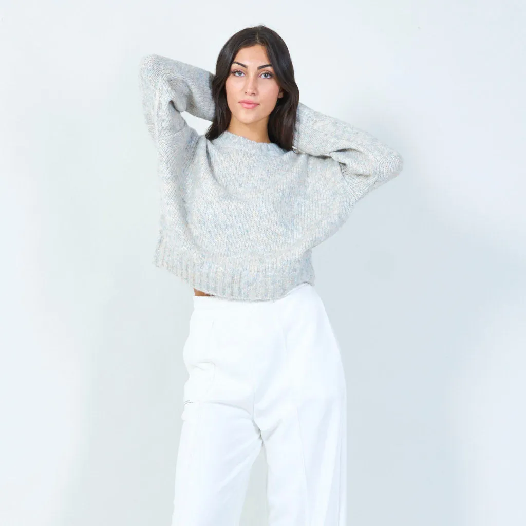 Soft textured knit sweater wholesale