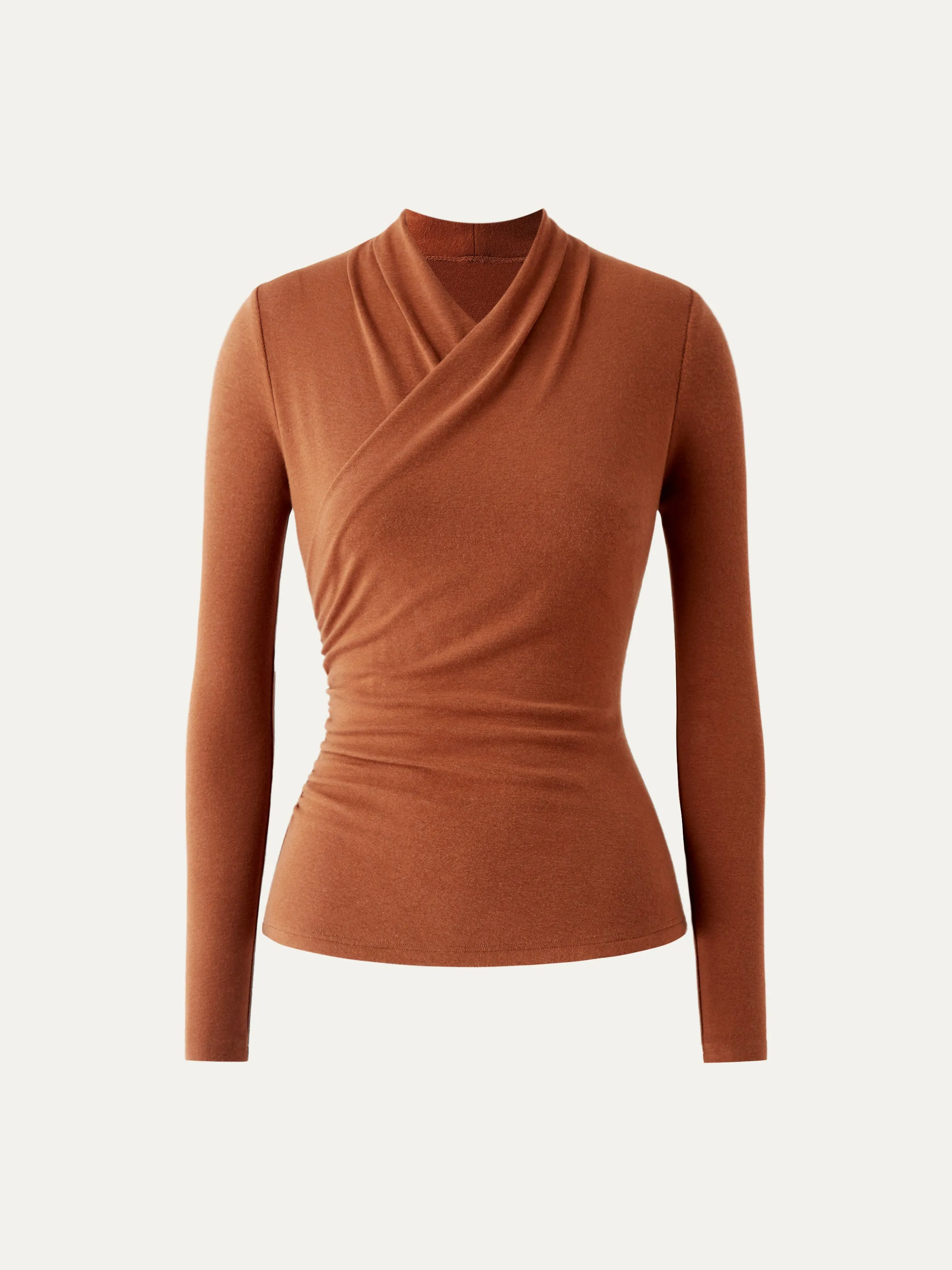 Surplice Long Sleeve Top