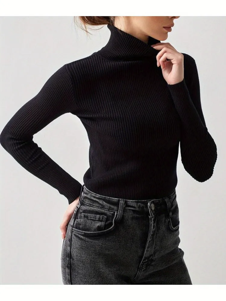 Tanya Woman Turtleneck Knitted Sweater