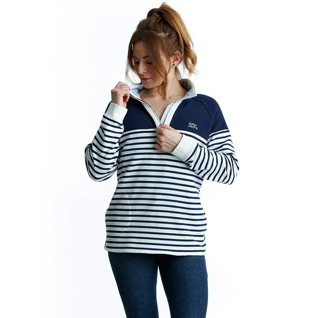 The Margot Half Zip Breastfeeding Sweatshirt