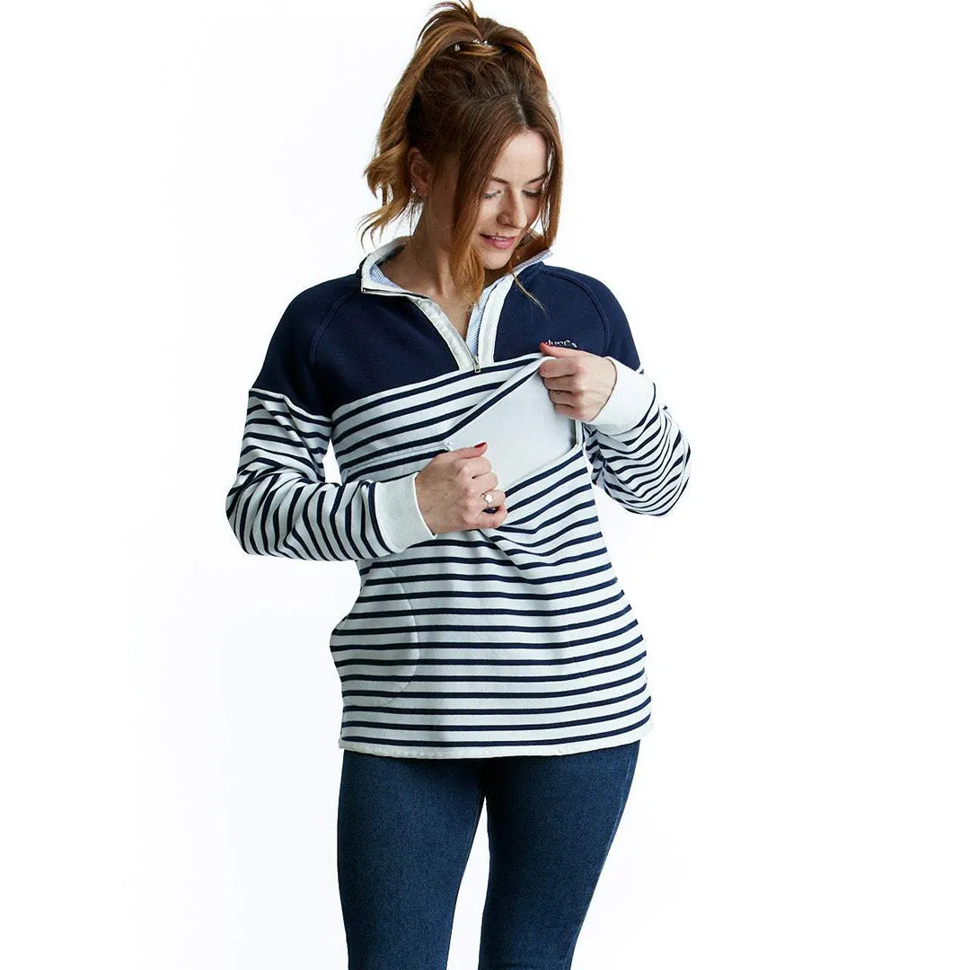 The Margot Half Zip Breastfeeding Sweatshirt