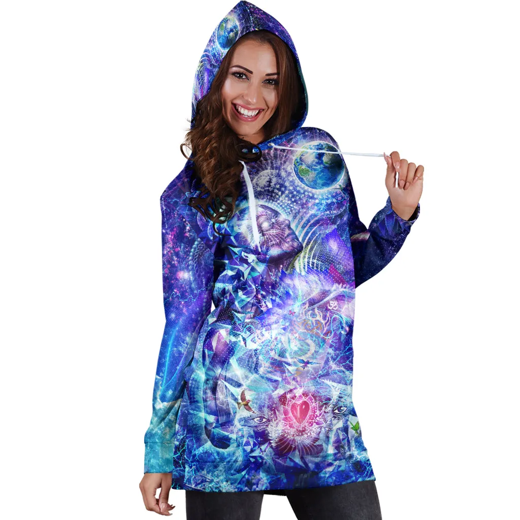 Transcension Womens Hoodie Dress | Cameron Gray