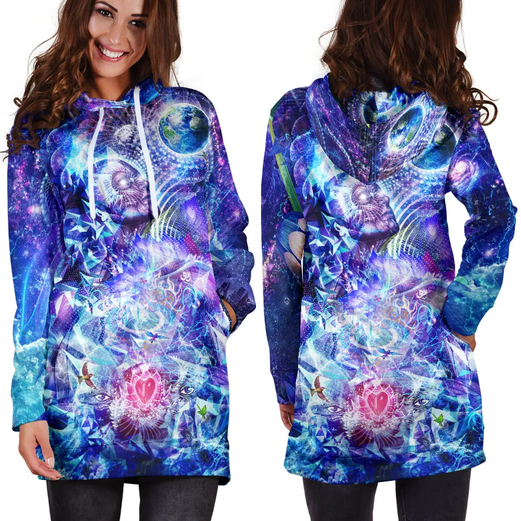 Transcension Womens Hoodie Dress | Cameron Gray