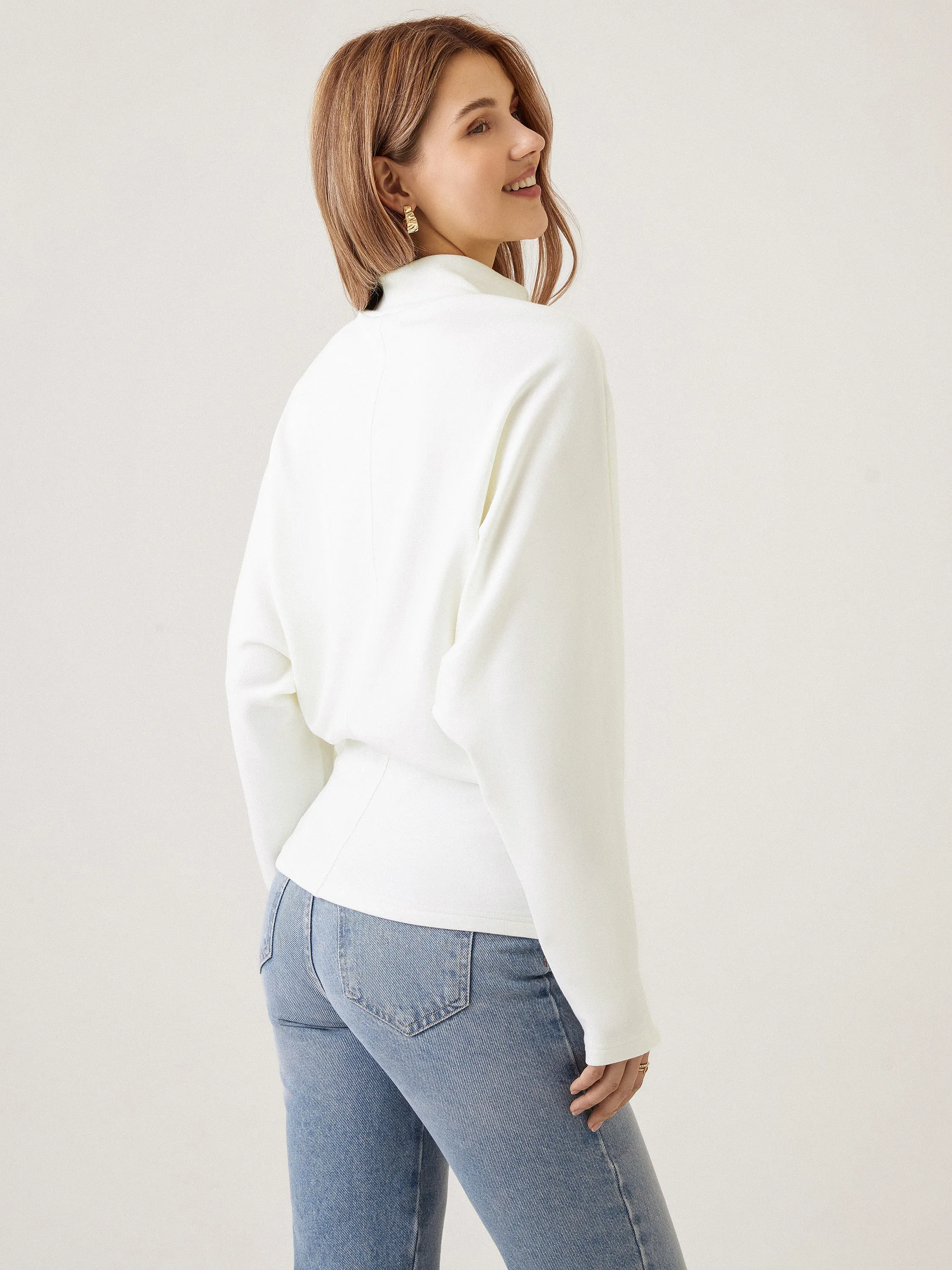 Turtleneck Dolman Top