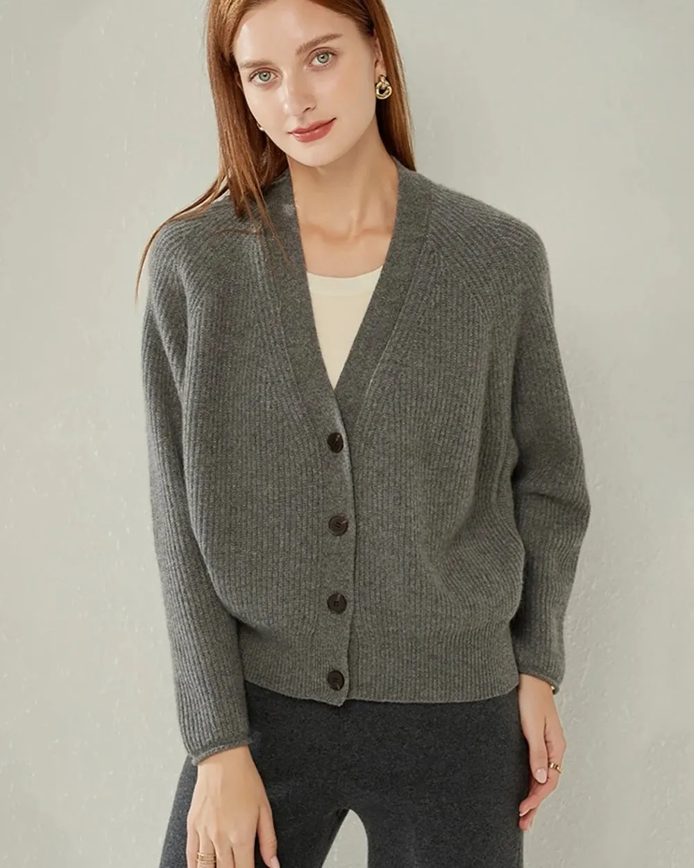 V-Neck Cashmere Cardigan