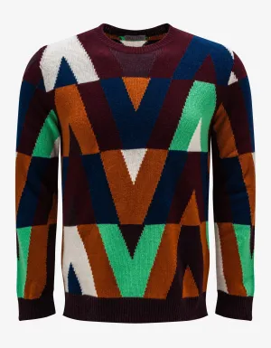 Valentino Garavani Optical Valentino Cashmere Sweater