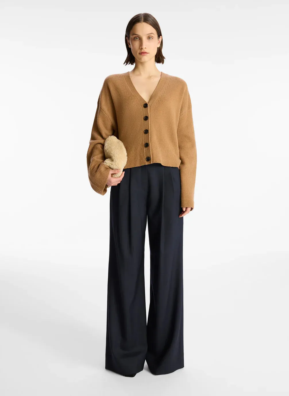 Venice Wool Cashmere Cardigan - Sunset Glow