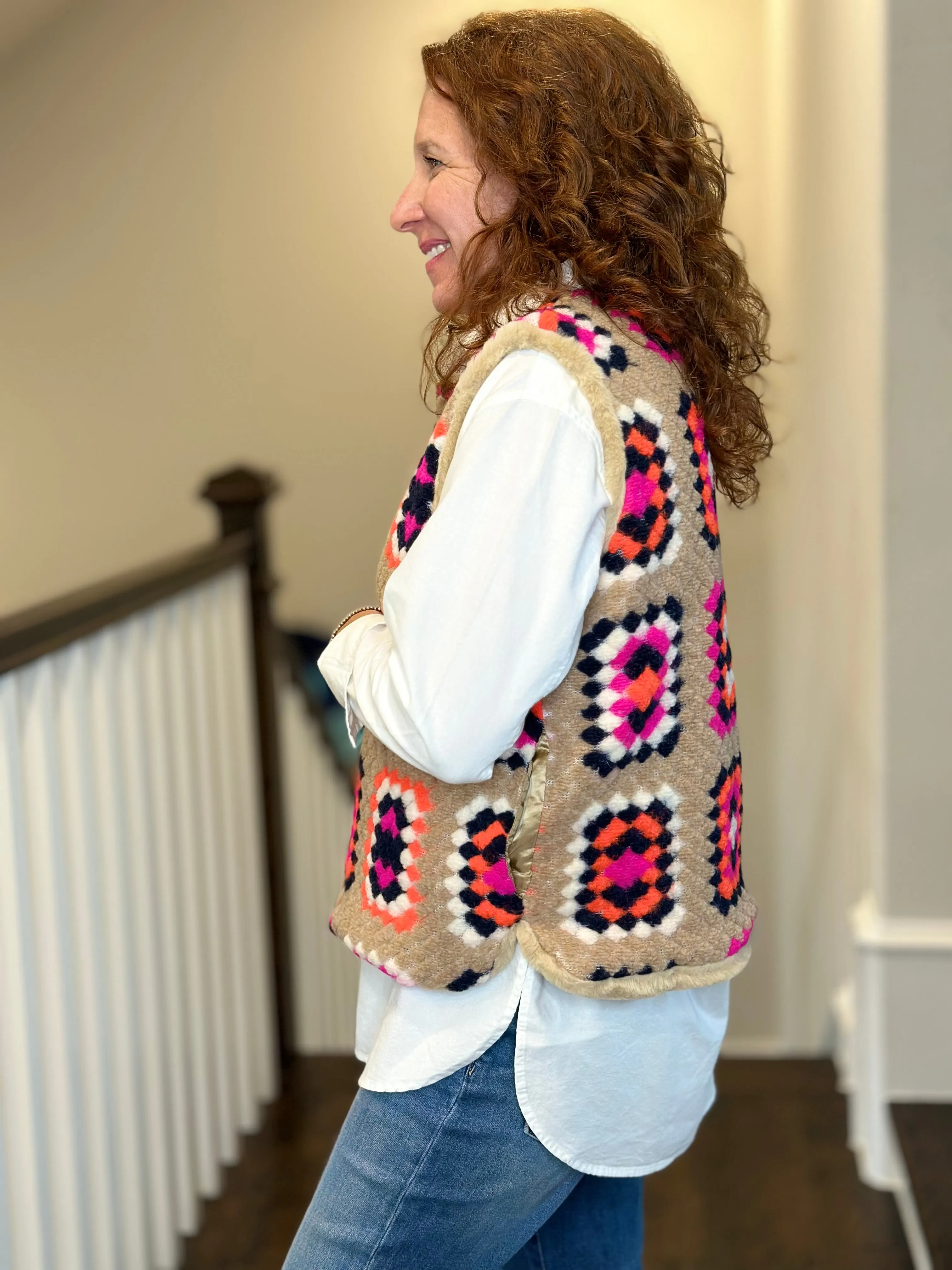 Vilagallo - Reversible Crocheted Vest