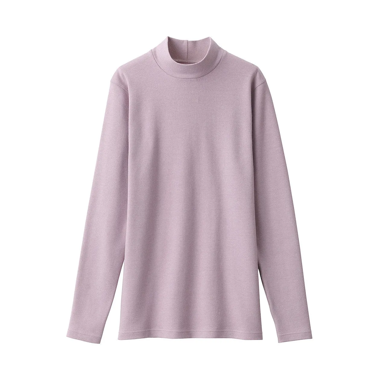 Warm Cotton & Wool Mockneck T-Shirt