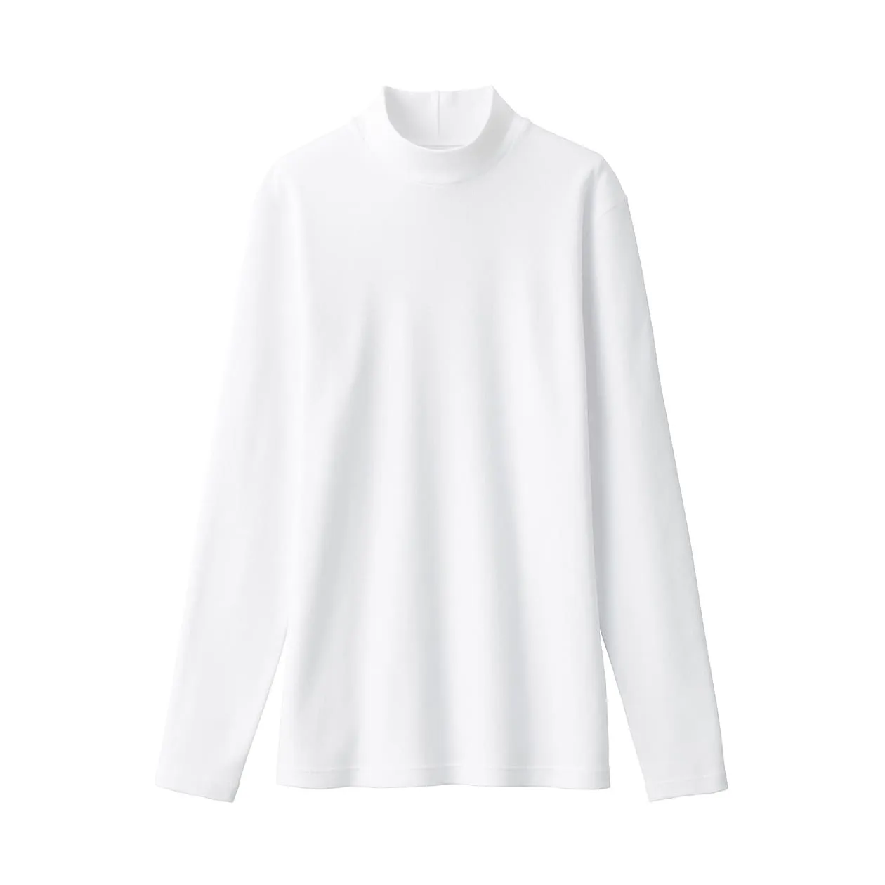 Warm Cotton & Wool Mockneck T-Shirt