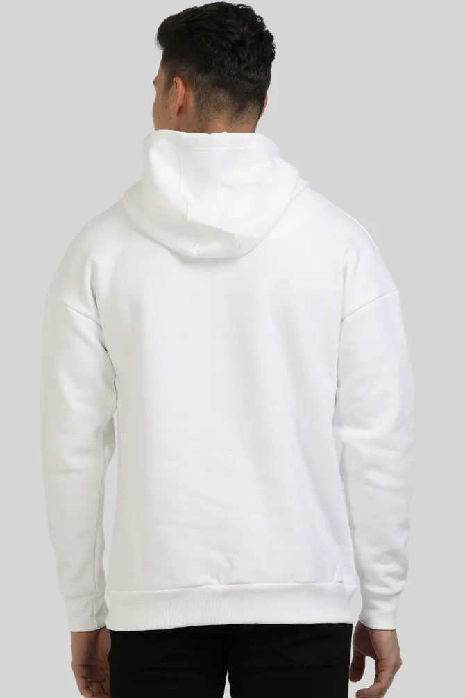 White Oversized Hoodie for men