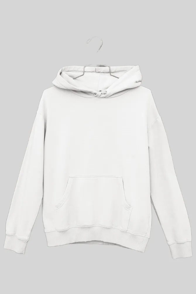 White Oversized Hoodie for men