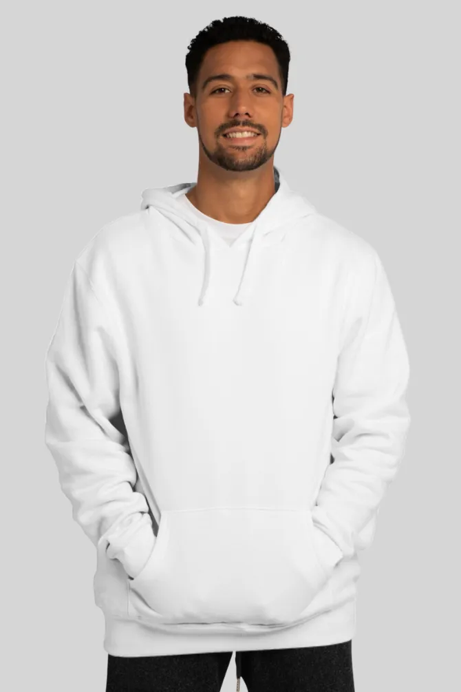 White Oversized Hoodie for men