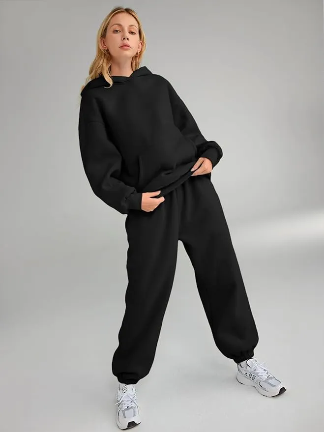 Wholesale Women's Sweatsuits 2-Piece Hooded Set - All Colors