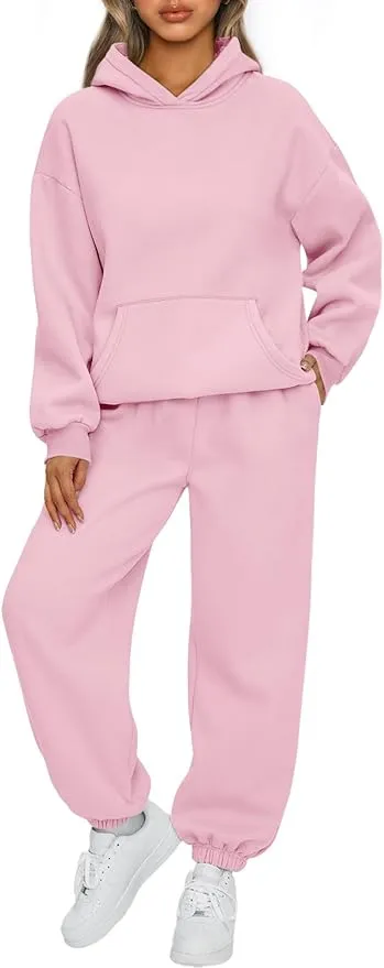 Wholesale Women's Sweatsuits 2-Piece Hooded Set - All Colors