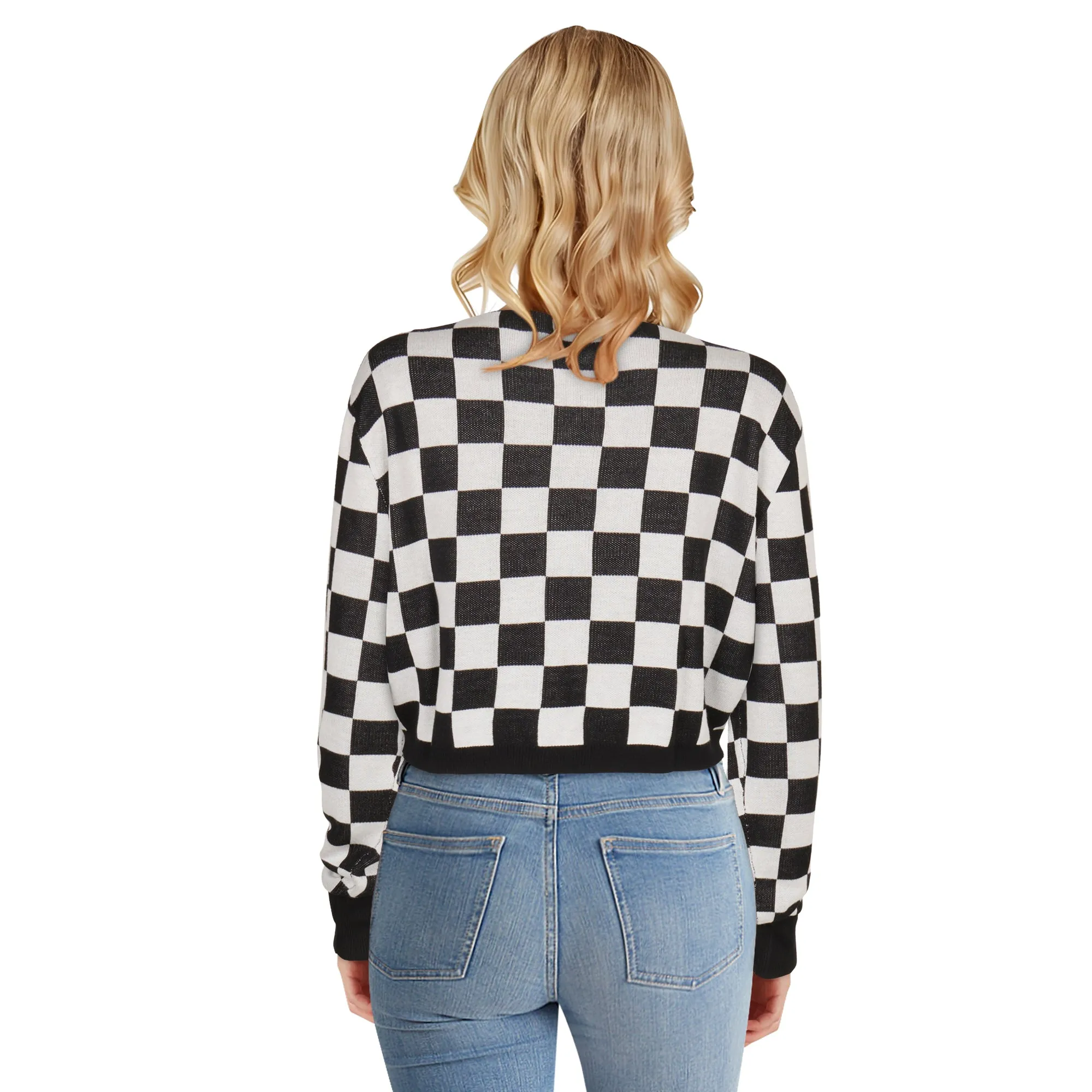 Women's Ruched Cropped Sweater