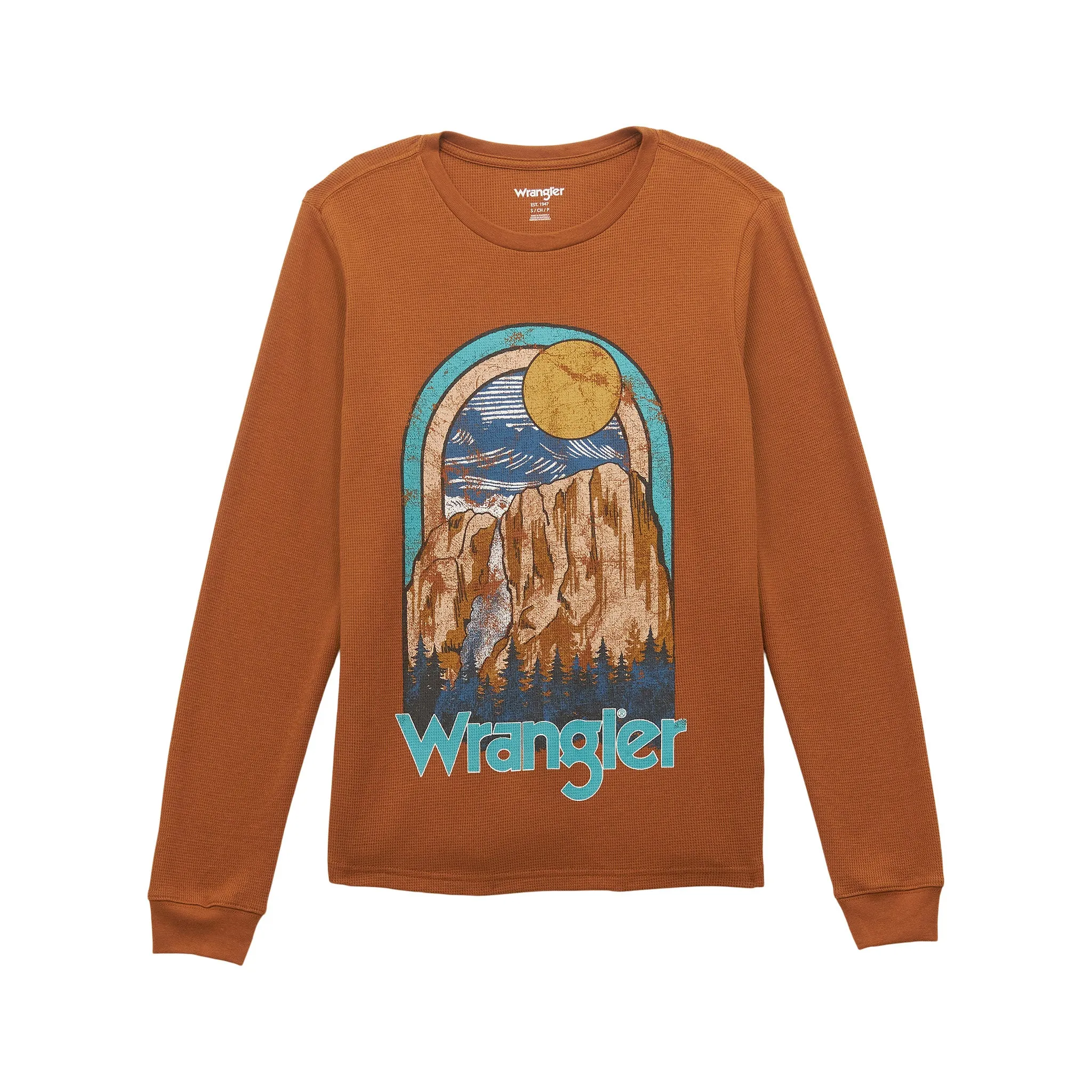 Wrangler Thermal Mountain Scene Shirt