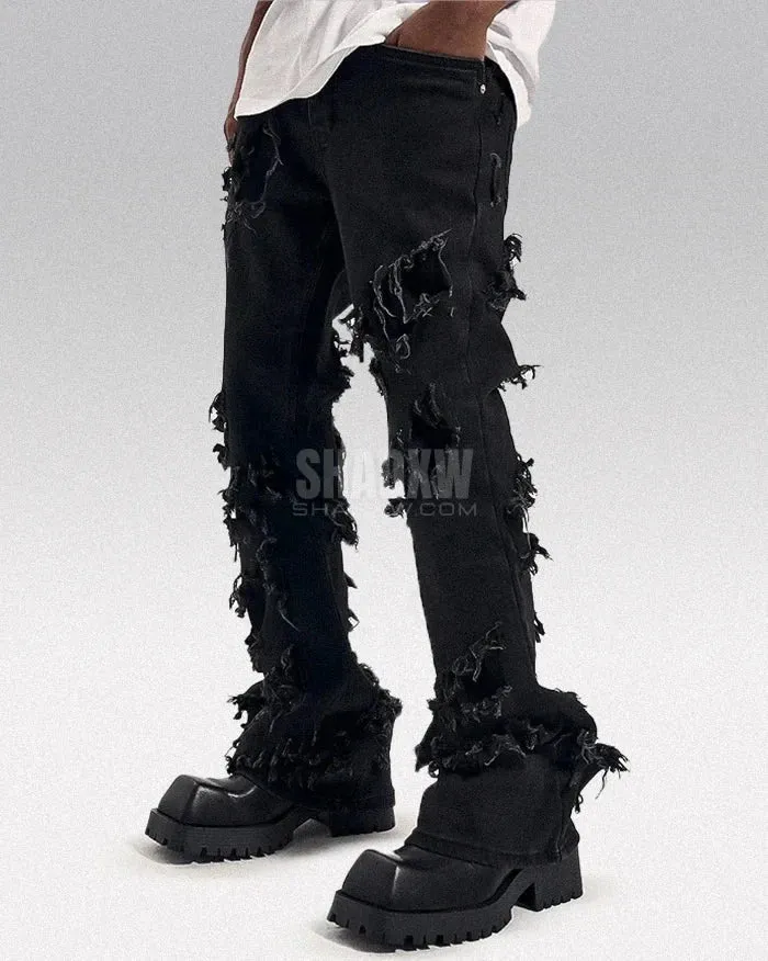 Y2K Black Ripped Jeans